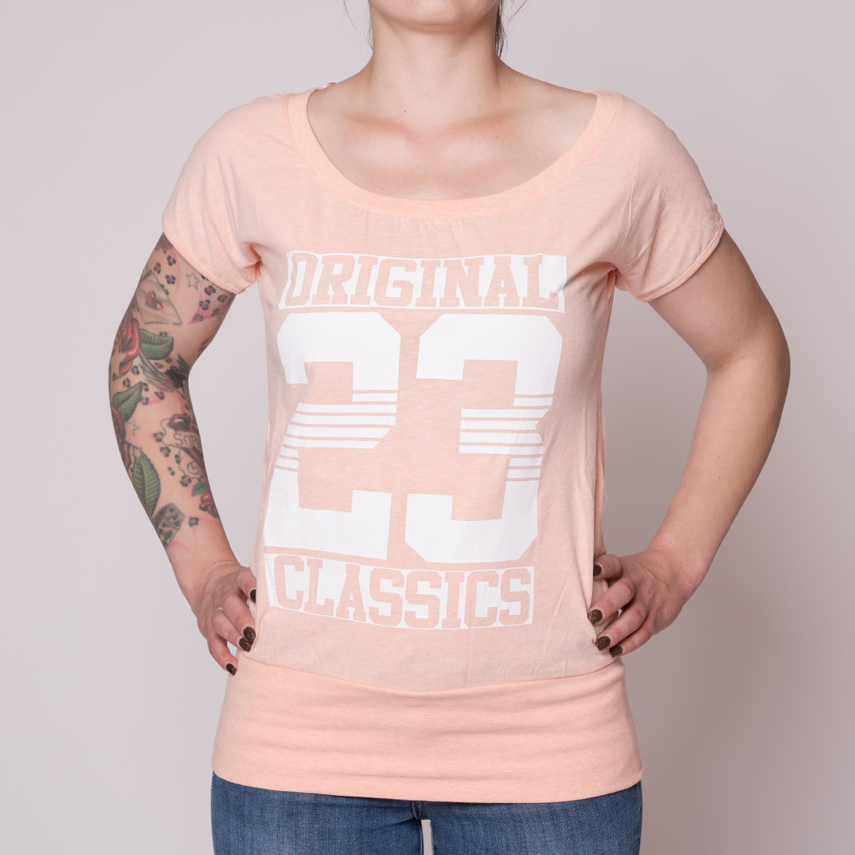 Label 23 Original Classic T-Shirt (Gr. XS, Orange-Meliert)