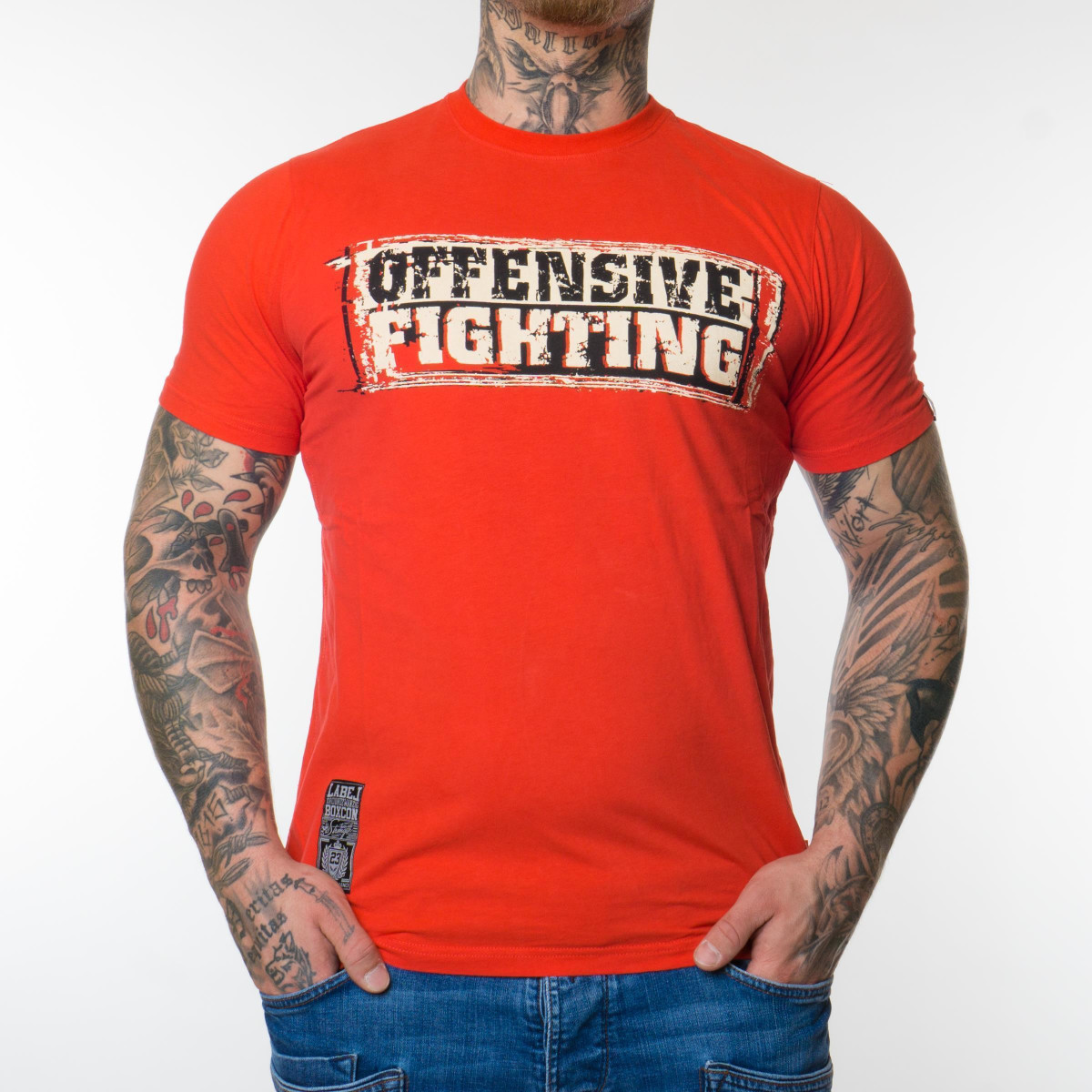 Label 23 Offensive Fighting T-Shirt (Gr. XXL, Rot)