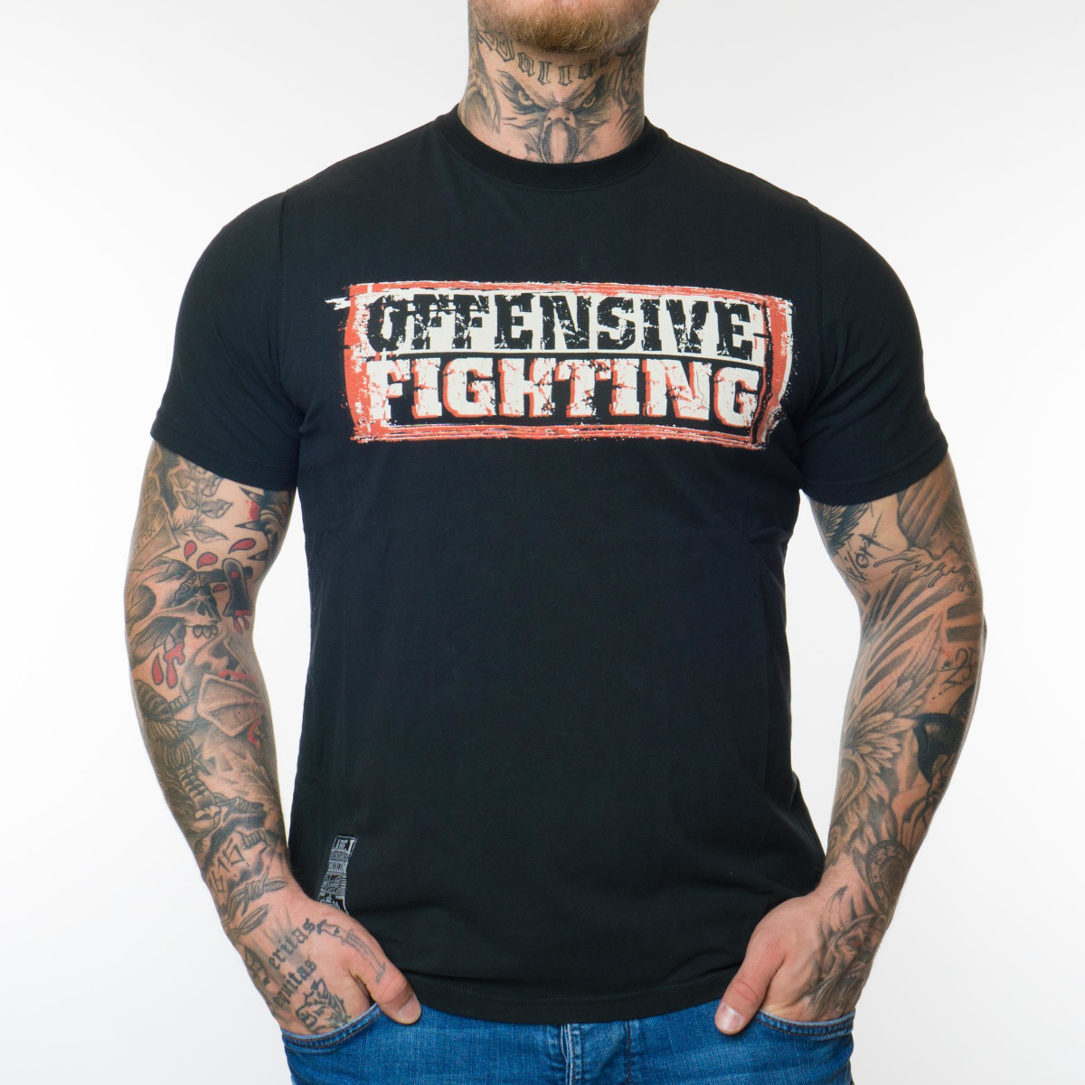 Label 23 Offensive Fighting T-Shirt (Gr. XXL, Schwarz)