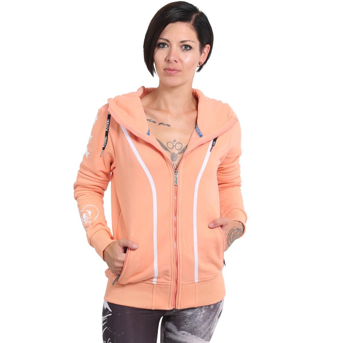 Yakuza Damen Kapuzenjacke 893 Love GHZB 15103 (Papaya Punch)