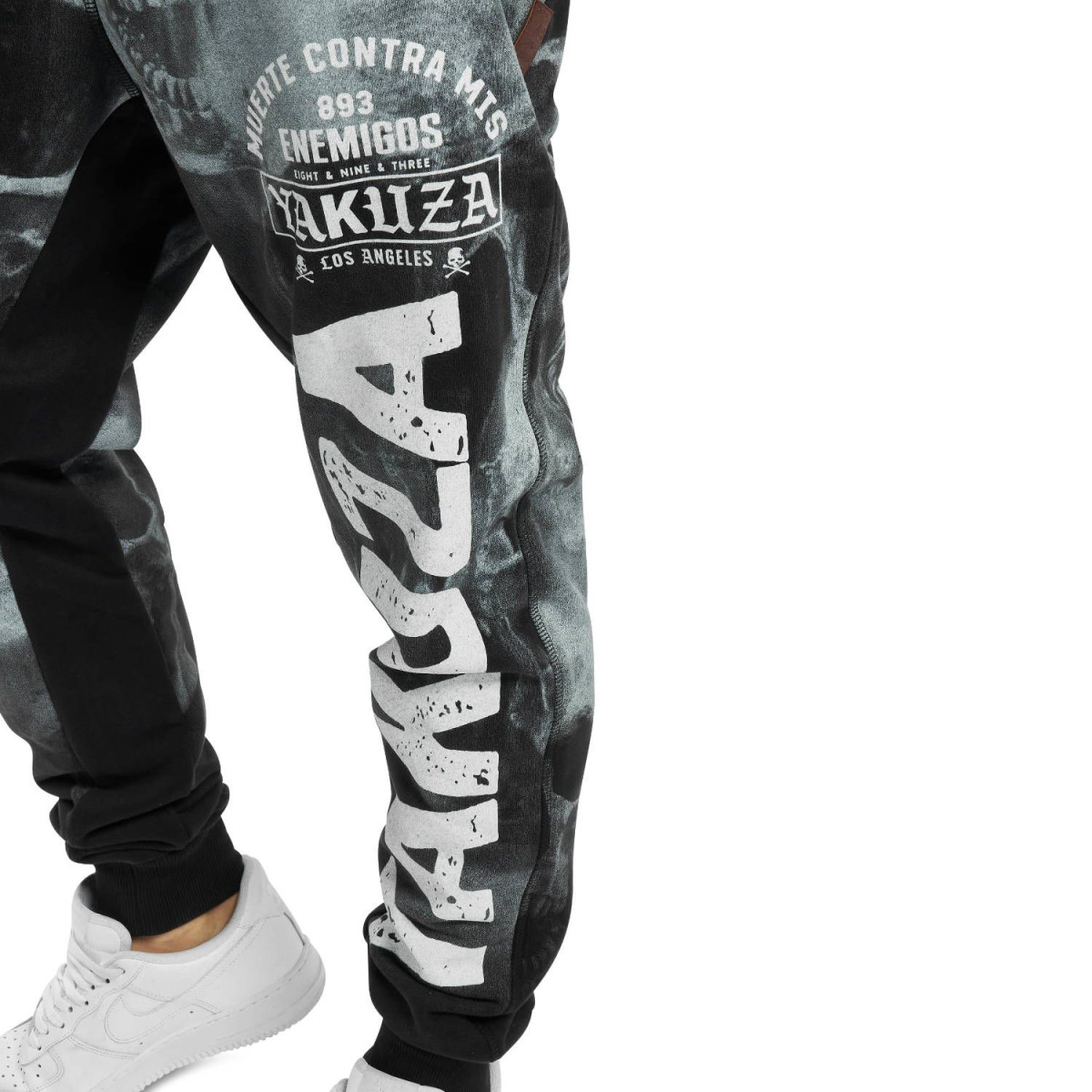 Yakuza Herren Jogginghose Muerte Skull JOB 15008 (Schwarz)