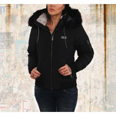 Yakuza Damen Bomberjacke Ornamentic (Schwarz)
