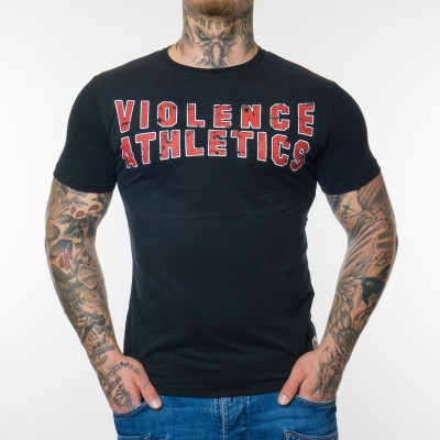 Pro Violence T-Shirt"Violence Athletics" (Schwarz)