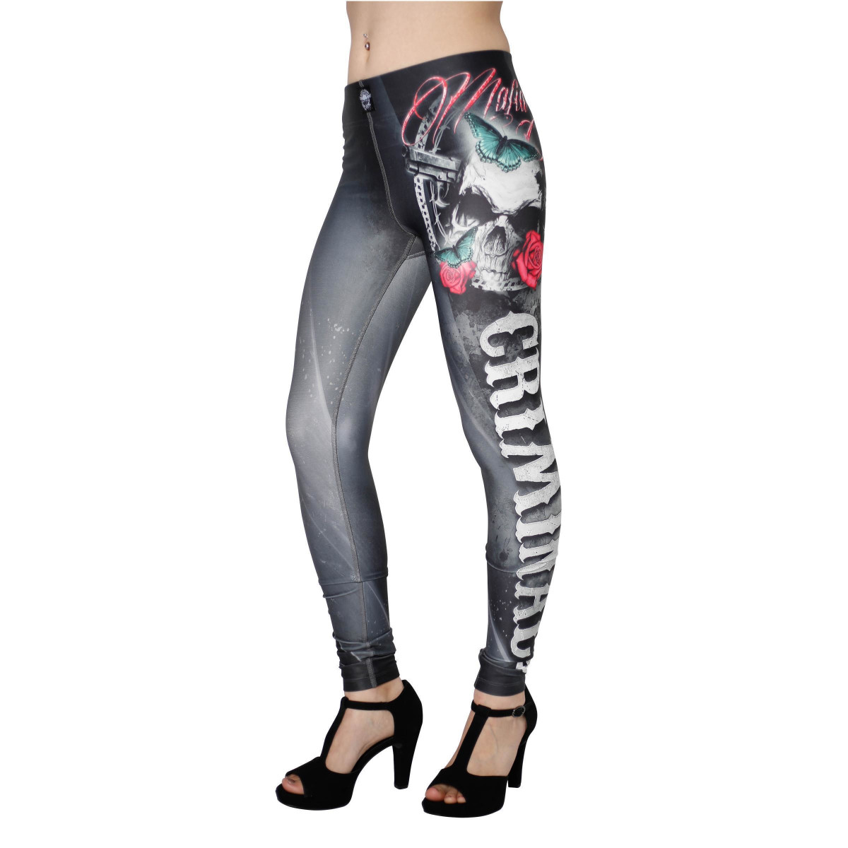 Mafia & Crime MC CRIMINAL Ladies Leggings (Gr. XS,...