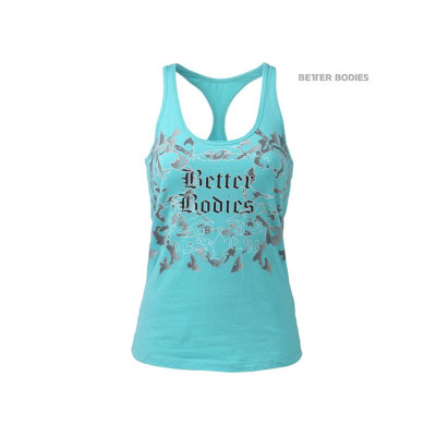 Better Bodies Printed T-Back (Türkis)