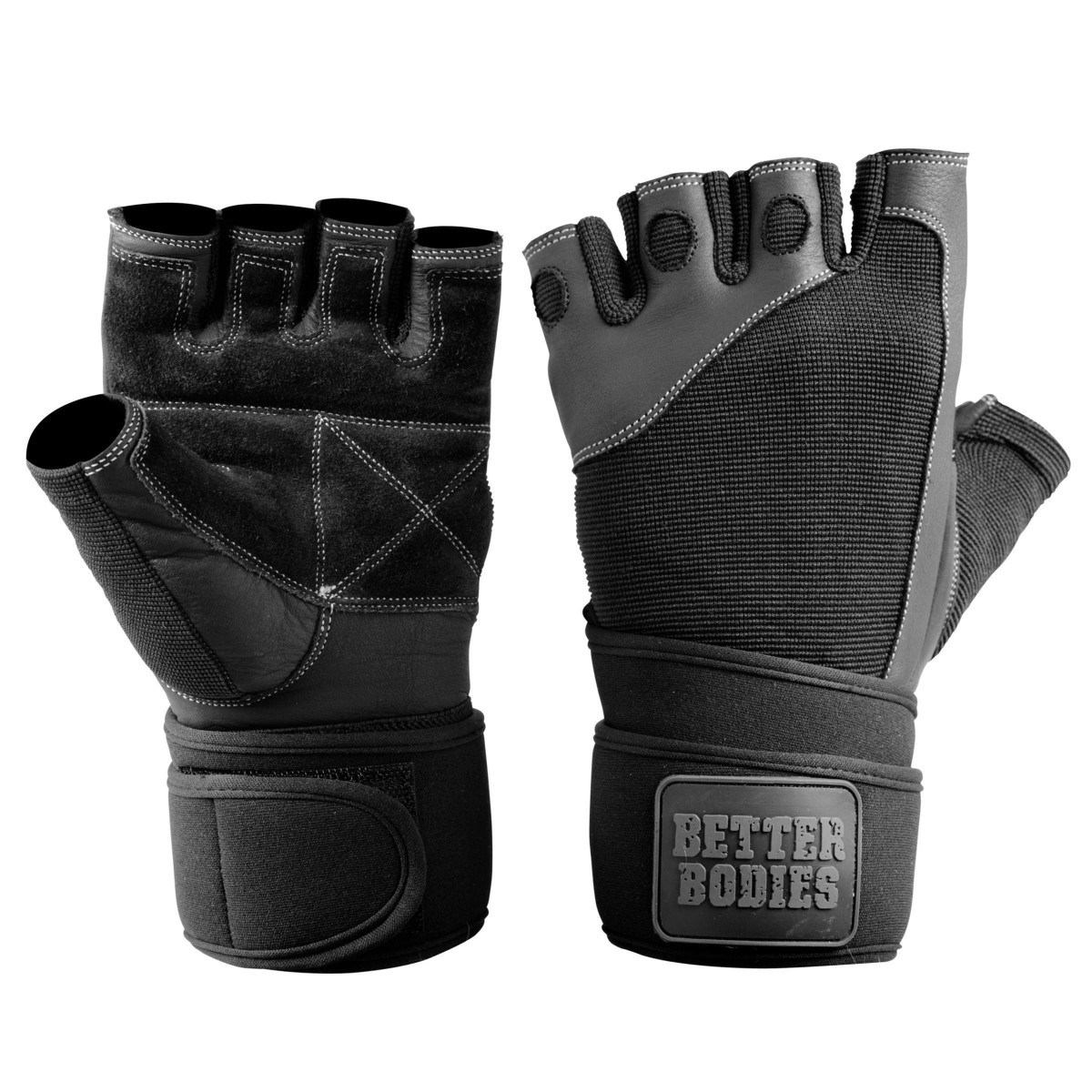 Better Bodies Pro Wristwrap Gloves (Gr. XL, Schwarz)