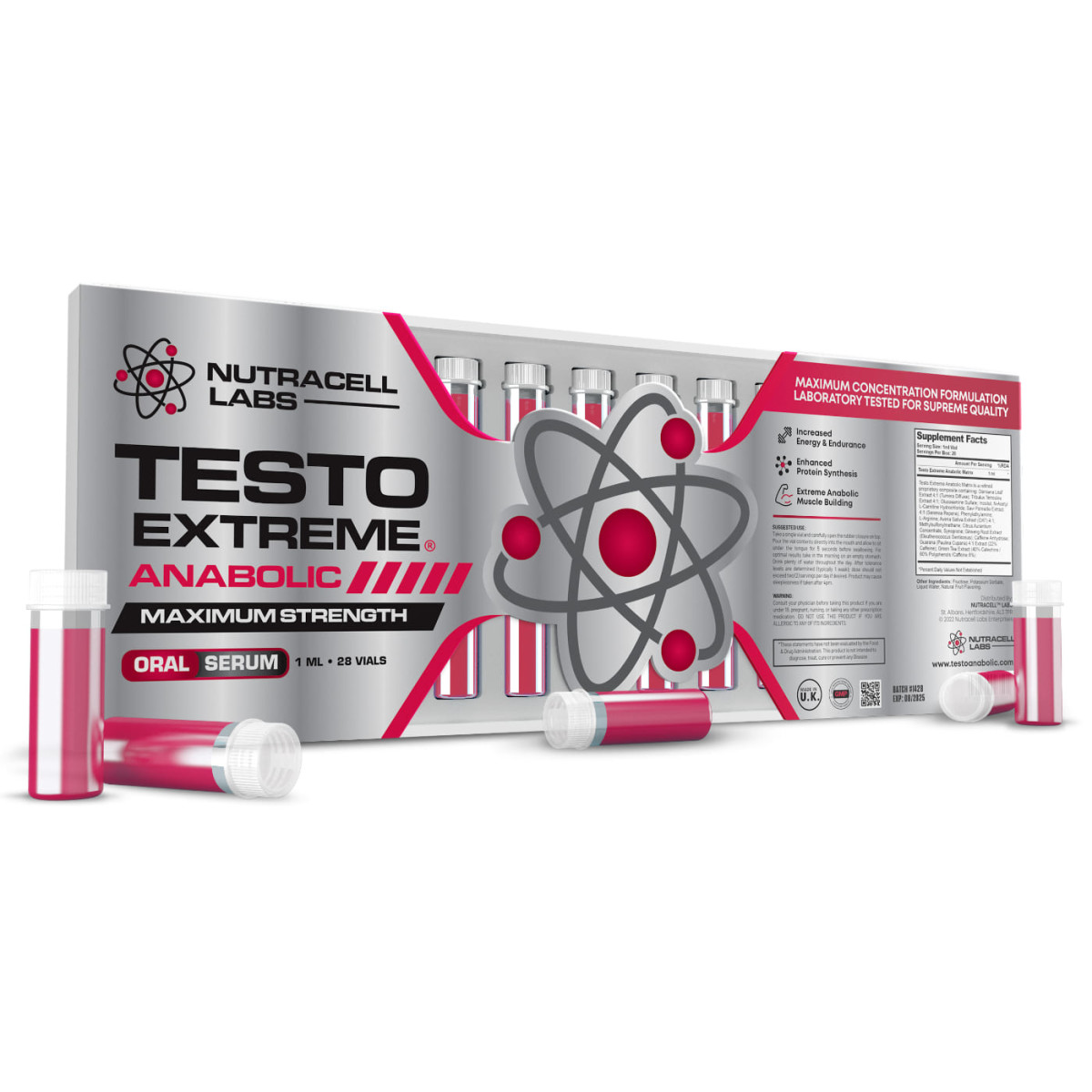 NutraCell Labs Testo Extreme Oral Liquid (28x 1ml)