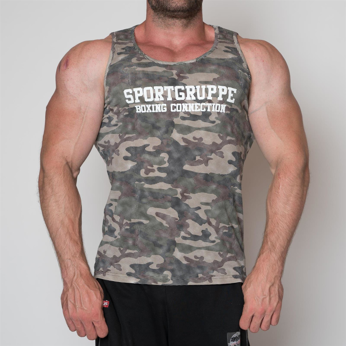 Label 23 Herren Tanktop Sportgruppe (Gr. XXL, Camouflage...