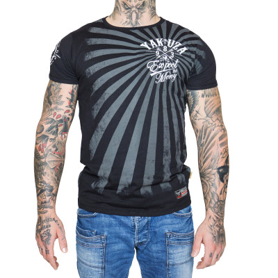 Yakuza T-Shirt Herren Expect No Mercy TSB 11031 (Schwarz)