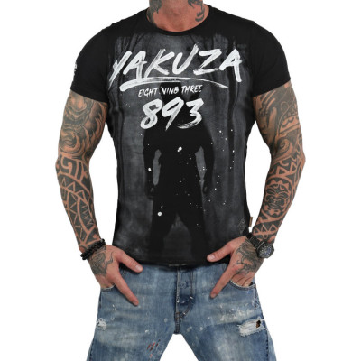 Yakuza Herren T-Shirt Lock Up TSB 13026 (Schwarz)